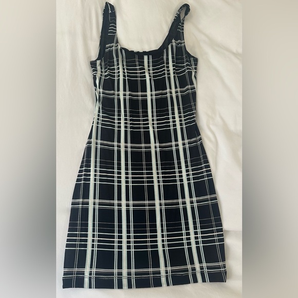 TWO IN ONE Plaid Mini Dress - Picture 3 of 8